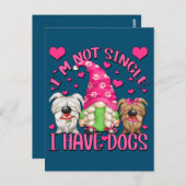 Best Dog Mam Gnome Funny Dog Gezegde voor vrouwen Briefkaart (Voorkant / Achterkant)