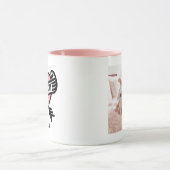 Best Dog Mam Heart Tattoo Foto en Tekst Mok (Midden)