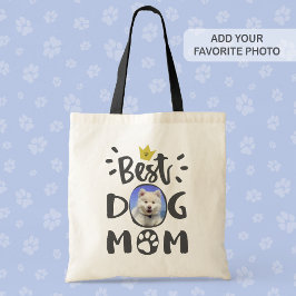 Best Dog Mam Je foto Pet Afdrukklare tekst Tote Bag