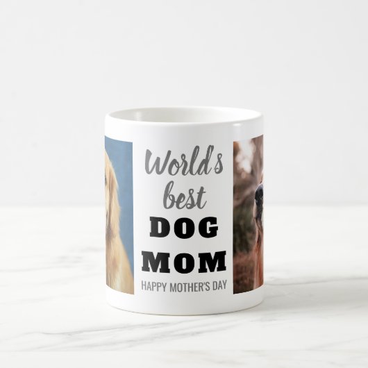 Best Dog Mam Moederdag 2 Foto Koffiemok (Center)