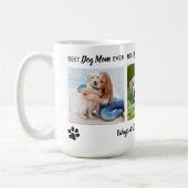 Best Dog Mam ooit Aangepast 3 Foto & Name Koffiemok (Links)