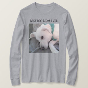 Best Dog Mam ooit Cute White Dog Wearing Scarf T-shirt
