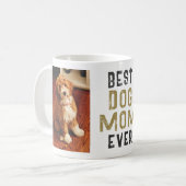 Best Dog Mam ooit Eigenaar Pet 2 Foto's Koffiemok (Voorkant links)