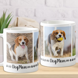 Best Dog Mam ooit Gepersonaliseerd 3 Pet Afbeeldin Koffiemok