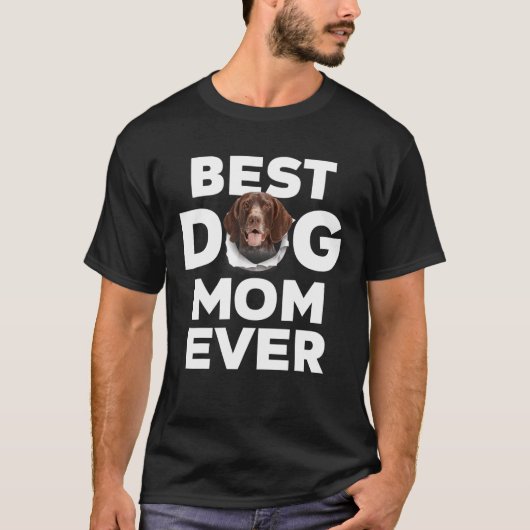Best Dog Mam ooit German Shorthaired Pointer Lover T-shirt (Voorkant)