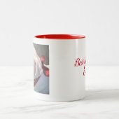 Best Dog Mam ooit Labrador Retriever Mix Red Tweekleurige Koffiemok (Center)