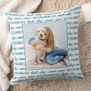 Best Dog Mam ooit Persoonlijk 2 Foto Kussen