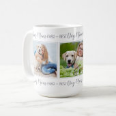 Best Dog Mam ooit Persoonlijk 3 Pet Foto Koffiemok (Voorkant links)