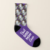 Best Dog Mam ooit Persoonlijk Fun Cool Pet Foto Sokken (Links binnenkant)