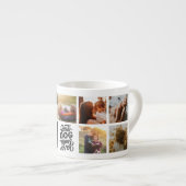 Best Dog Mam ooit Persoonlijke Foto Collage Espresso Kop (Voorkant rechts)