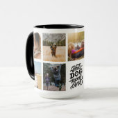 Best Dog Mam ooit Persoonlijke Foto Collage Mok (Voorkant links)