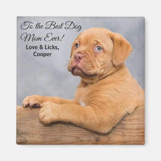 Best Dog Mam ooit  Photo Magnet (Voorkant)
