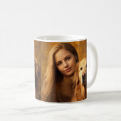 Best Dog Mam ooit twee Foto Koffiemok (Voorkant rechts)