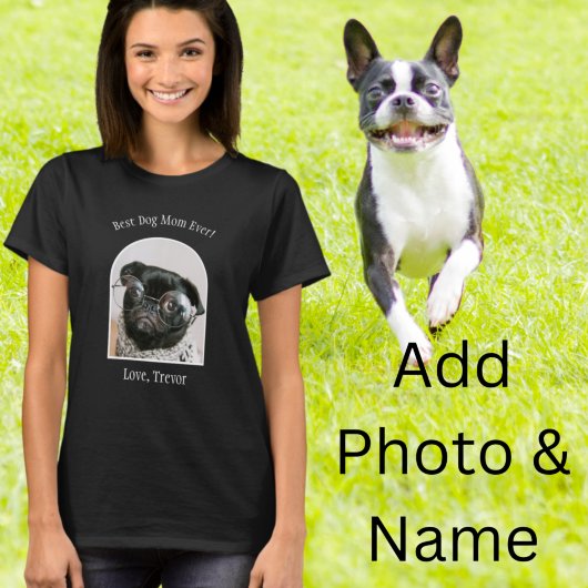 Best Dog Mam ooit van de Dog Foto T-shirt