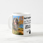 Best Dog Mam op maat 2 Foto Koffiemok (Voorkant links)