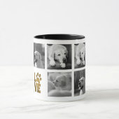 Best Dog Mam Pap PHOTO COLLAGE CEFFING LOVE DOGS Mok (Midden)