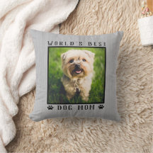 Best Dog Mam Paw Drukt Pet Foto Rustic