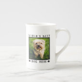 Best Dog Mam Paw Prints Pet Photo Lijst Porselein Kop (Rechts)