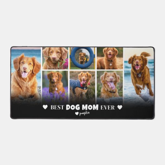 Best Dog Mam Photo Bureaumat (Voorkant)