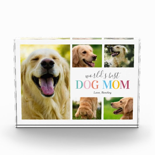Best Dog Mam Photo Collage Fotoblokken (Voorkant)