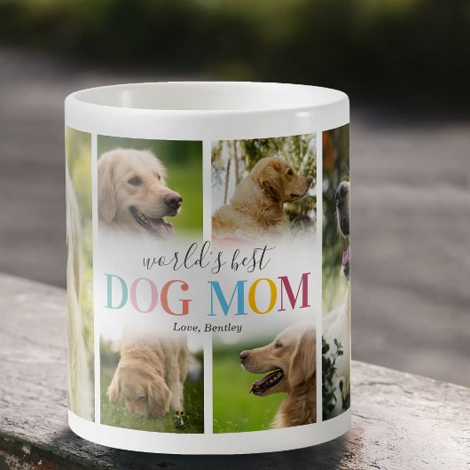 Best Dog Mam Photo Collage Koffiemok