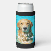 Best Dog Mam Photo Seltzer Blikjeskoeler (Seltzer Voorkant)