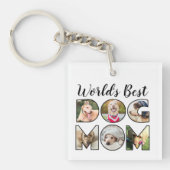 Best Dog Mam Quote 6 Foto Collage Sleutelhanger (voorkant)