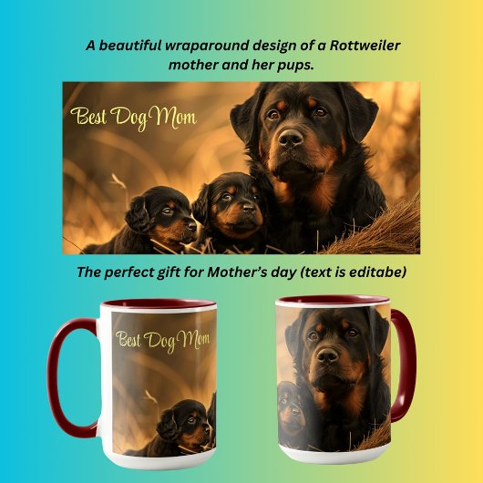 Best Dog Mam Rottweiler Mok