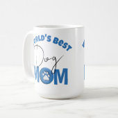 Best Dog Mam ter wereld Koffiemok (Voorkant links)