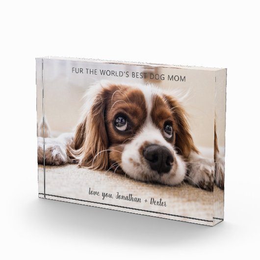 Best Dog Mam ter wereld| Moederdag Fotoblokken (Rechts)