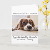 Best Dog Mam ter wereld| Moederdag Kaart (Gele Bloem)