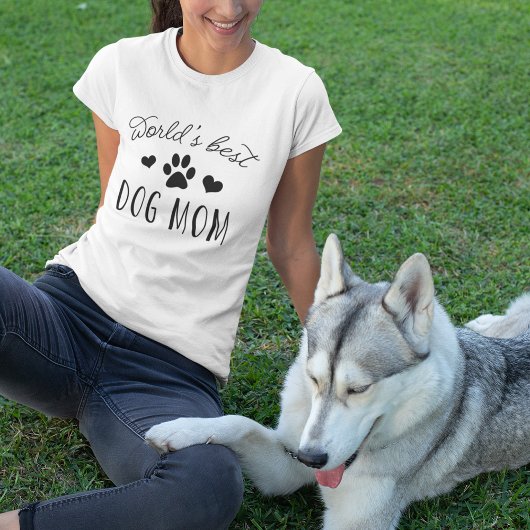 Best Dog Mam ter wereld T-shirt