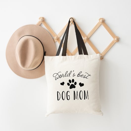 Best Dog Mam ter wereld Tote Bag