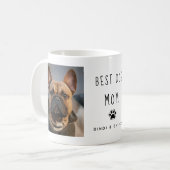Best Dog Mam | Twee handgeschreven tekstkoffie met Koffiemok (Voorkant links)