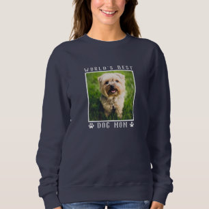 Best Dog Mam White Paw Drukt Pet Foto Trui