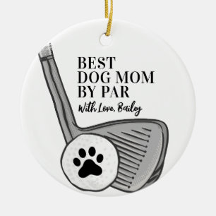 Best Dog Mom beroemd gemaakt door Par Pet Keramisch Ornament