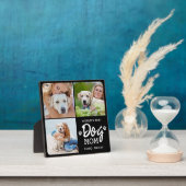 Best DOG MOM Custom 3 Photo Collage Fotoplaat (Insitu)