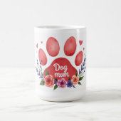 Best Dog Mom Ever – 15 oz Floral Mug Koffiemok (Center)
