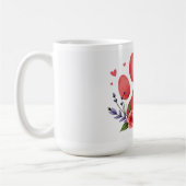 Best Dog Mom Ever – 15 oz Floral Mug Koffiemok (Links)