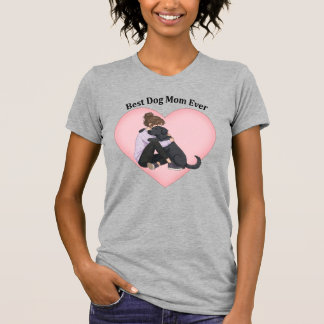Best Dog Mom Ever Black Lab T-shirt