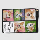 Best DOG MOM Ever - Golfer - Persoonlijke foto 5 Golfhanddoek (Horizontaal)