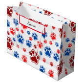 Best Dog Mom Ever Groot Cadeauzakje (Voorkant Gekanteld)