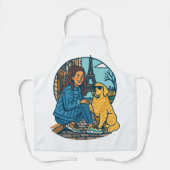 Best Dog Mom Ever in Paris Schort (Voorkant)