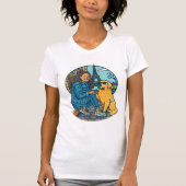 Best Dog Mom Ever in Paris T-shirt (Voorkant)