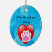 Best Dog Mom Ever Keramisch Ornament (Rechts)