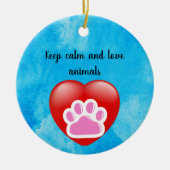 Best Dog Mom Ever Keramisch Ornament (Voorkant)