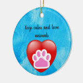 Best Dog Mom Ever Keramisch Ornament (Links)