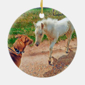 Best Dog Mom Ever Keramisch Ornament (Achterkant)