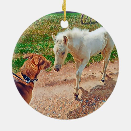 Best Dog Mom Ever Keramisch Ornament (Achterkant)