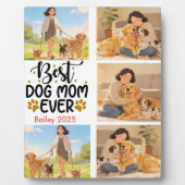 Best Dog Mom Ever Personalized Photo | Cute Dog  Fotoplaat (Voorkant)